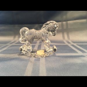 Princess House Crystal Rocking Horse